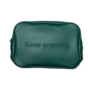 Nutrafol Keep Growing Green Travel Cosmetic Toiletry Zip Pouch Bag New